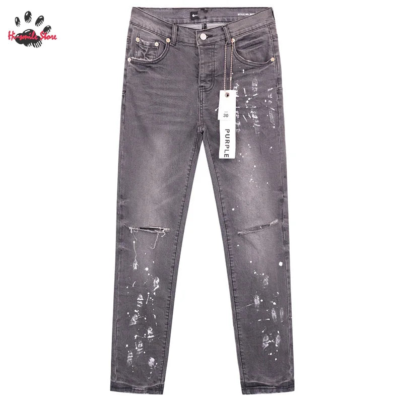 Black Jeans Pants Men Street Vintage Casual Best Quality Hip Hop Trousers