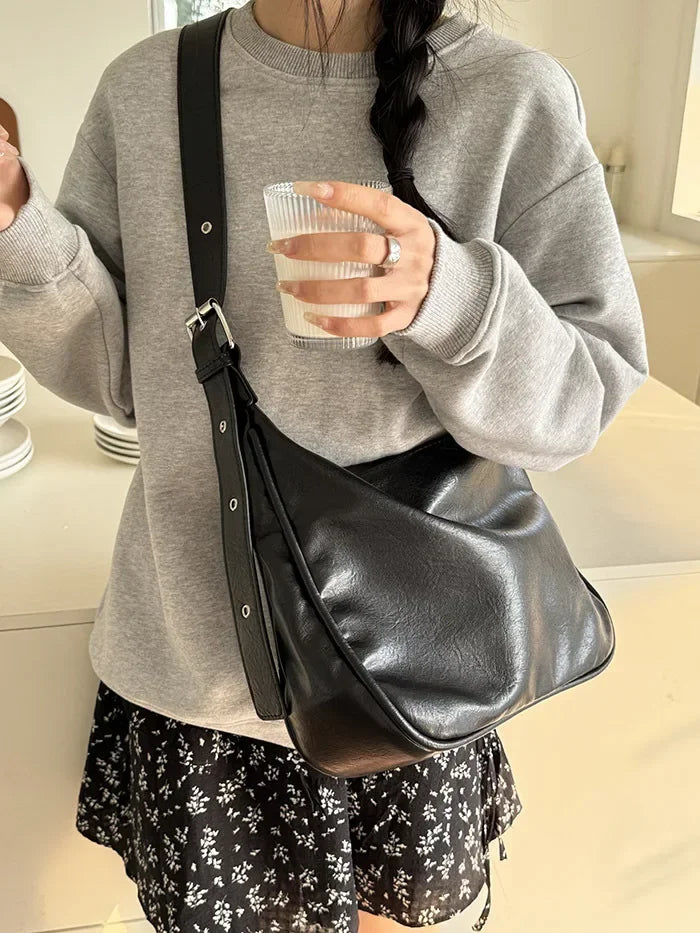 Cowhide Women Shoulder Bag