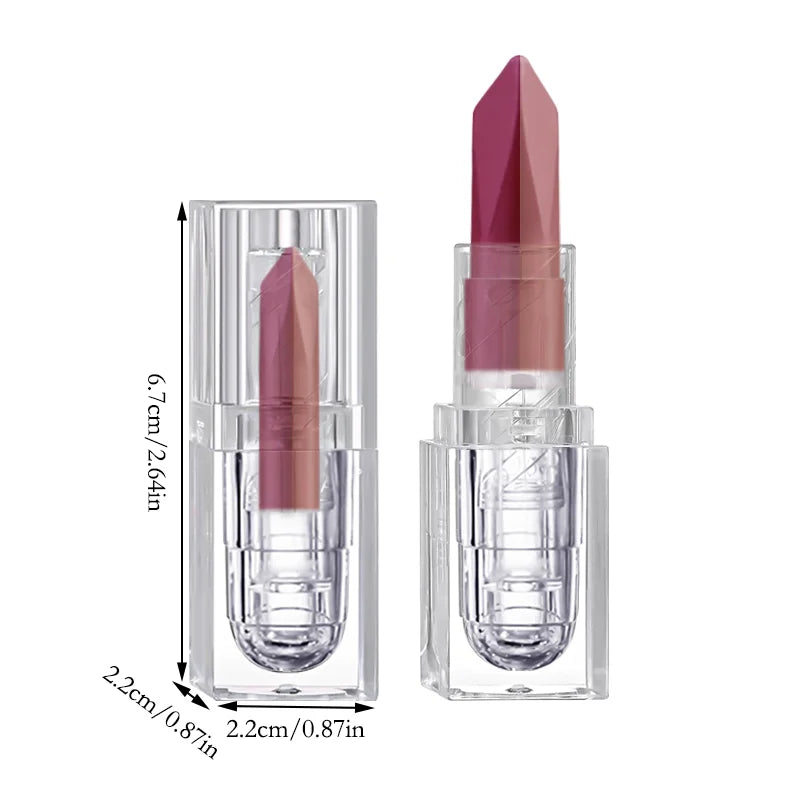 2 In 1 Matte Lipstick&lip Liner Set Lip Pencil High Pigmented Waterproof