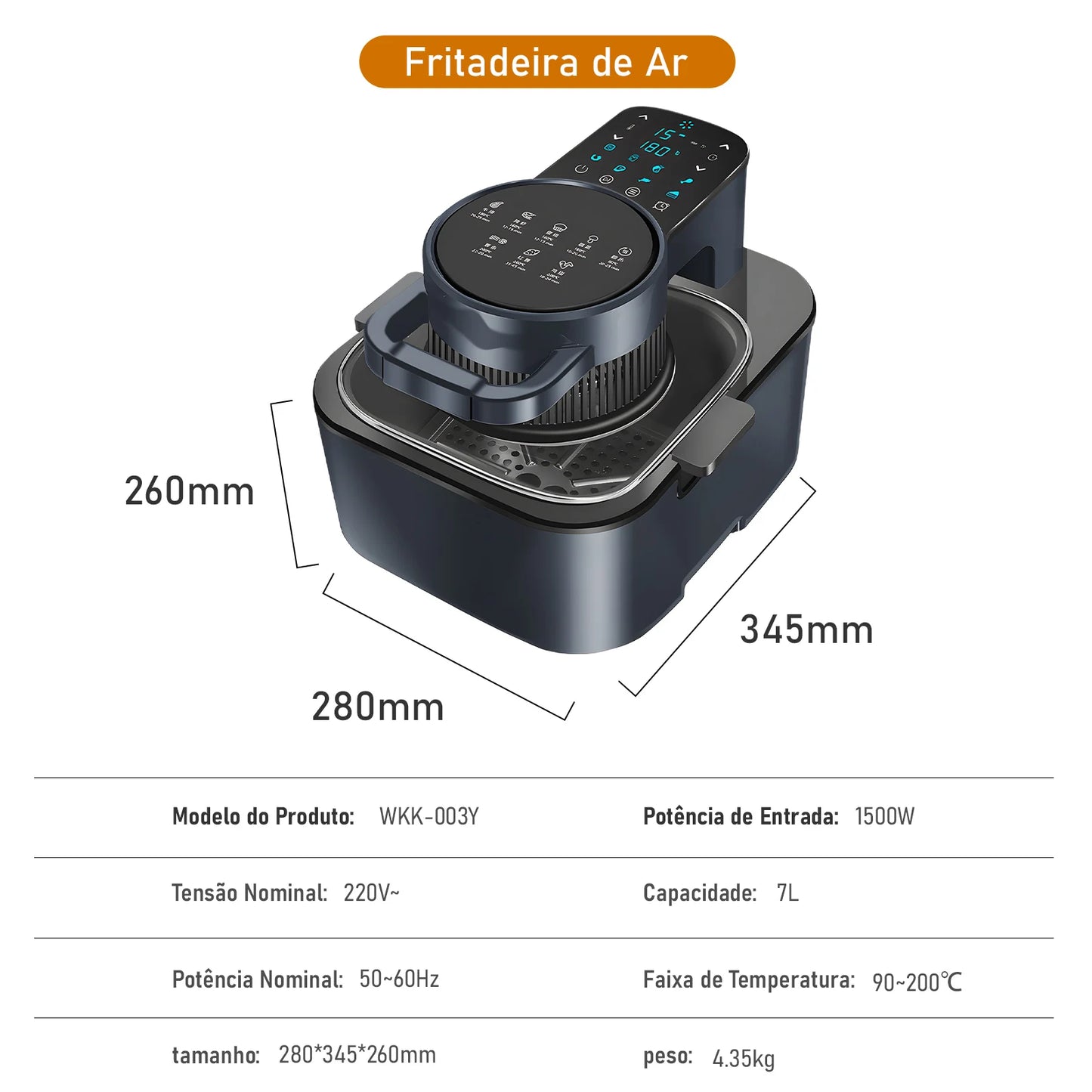 220V, 1500W,7L, Coybeu, Air Fryer, Electric Fryer, Air Fryer Promotion, Electric Fryers, Electric Fryer Air Fryer