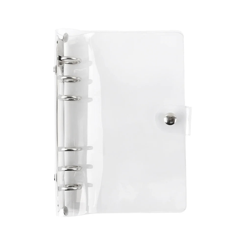A5/A6/A7 6 Hole Transparent Soft PVC Loose Leaf Ring Binder Notebook Planner Diary Cover Stationery Office School Supplies