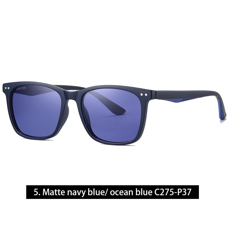 Women Retro Outdoor Polarized Sunglasses For Men Fashion Transparent Korean Square Girl Driving Sun Glasses Unisex UV400