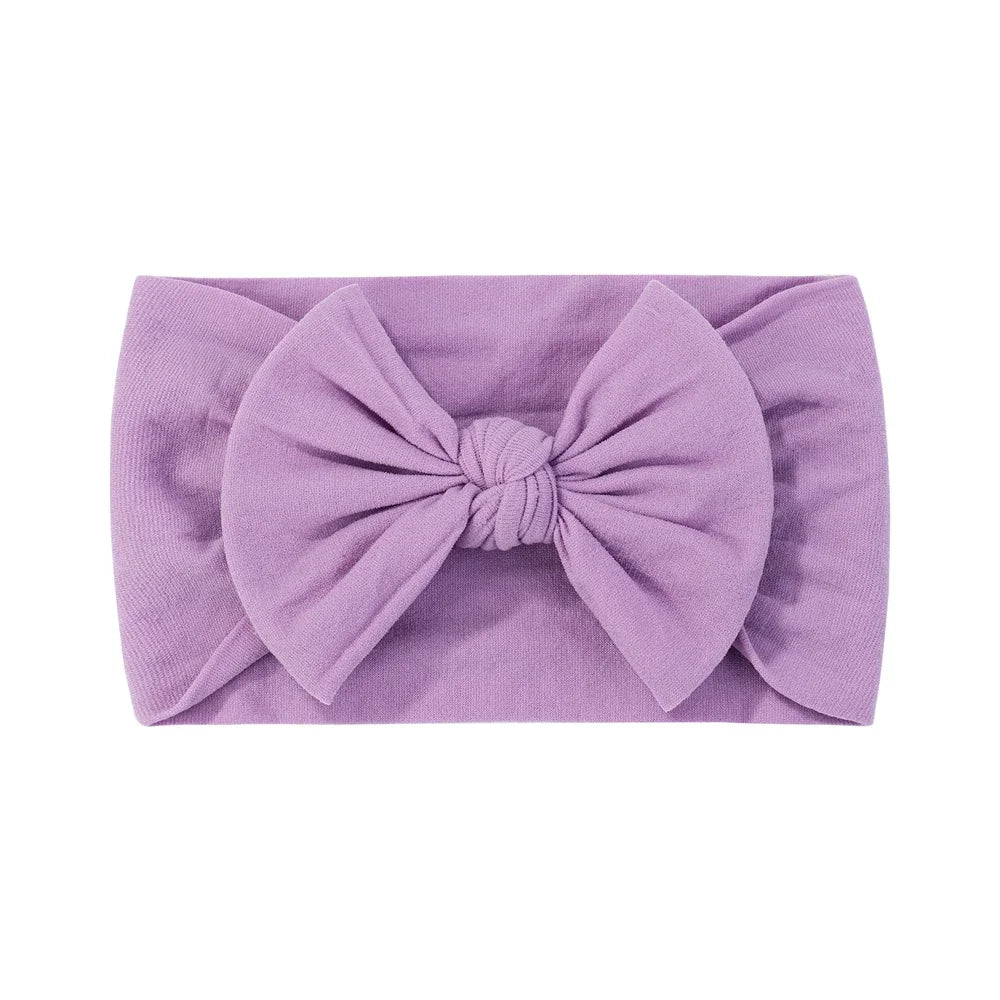 1pcs Newborn Baby Headband for Girls Elastic Knit Children Turban Baby Bows Soft Nylon Kids Headwear Hair Accessories Wholesale