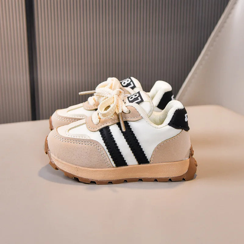 PU Leather Kid's Sneakers Ergonomics Waterproof Running Sport Shoes For Baby Boys Girl's Sneakers
