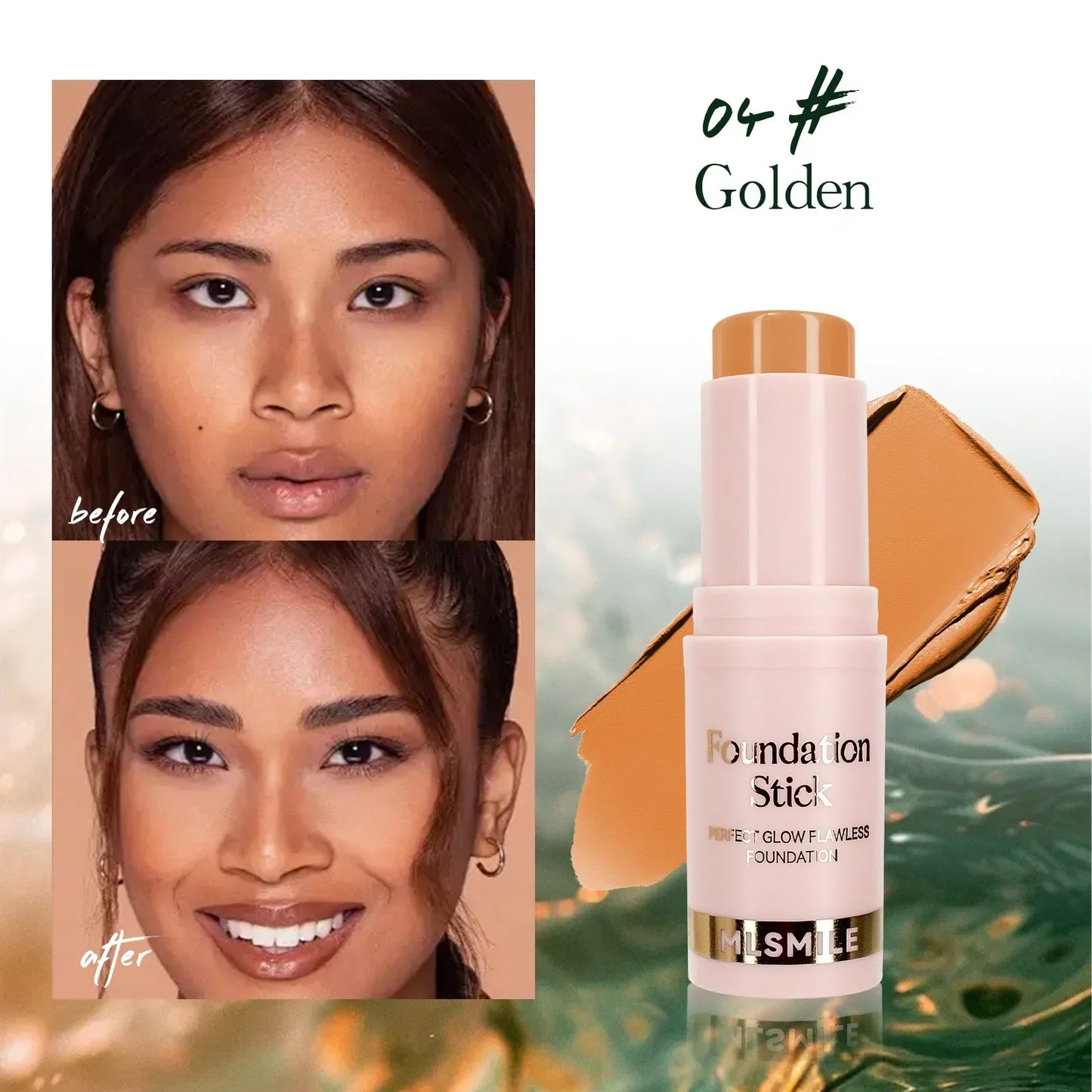 Matte Foundation Stick Oil Control Primer BB Cream Medium Coverage Light Bronzer Sculpt Face Outline Contour Brighten Concealer