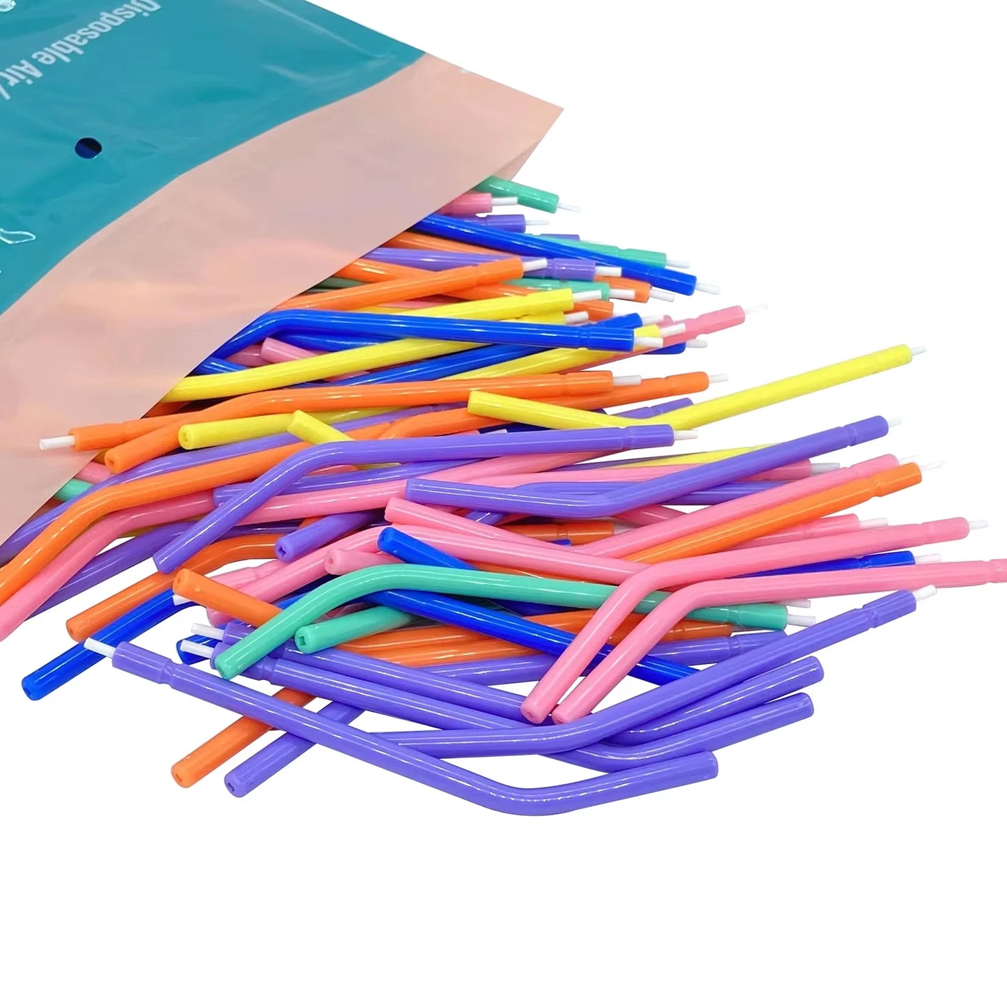 250pcs Dental Air Water Syringe With Plastic Core Nozzles Tips Tubes Disposable 3-Way Triple Teeth Whitening Dentist Instrument