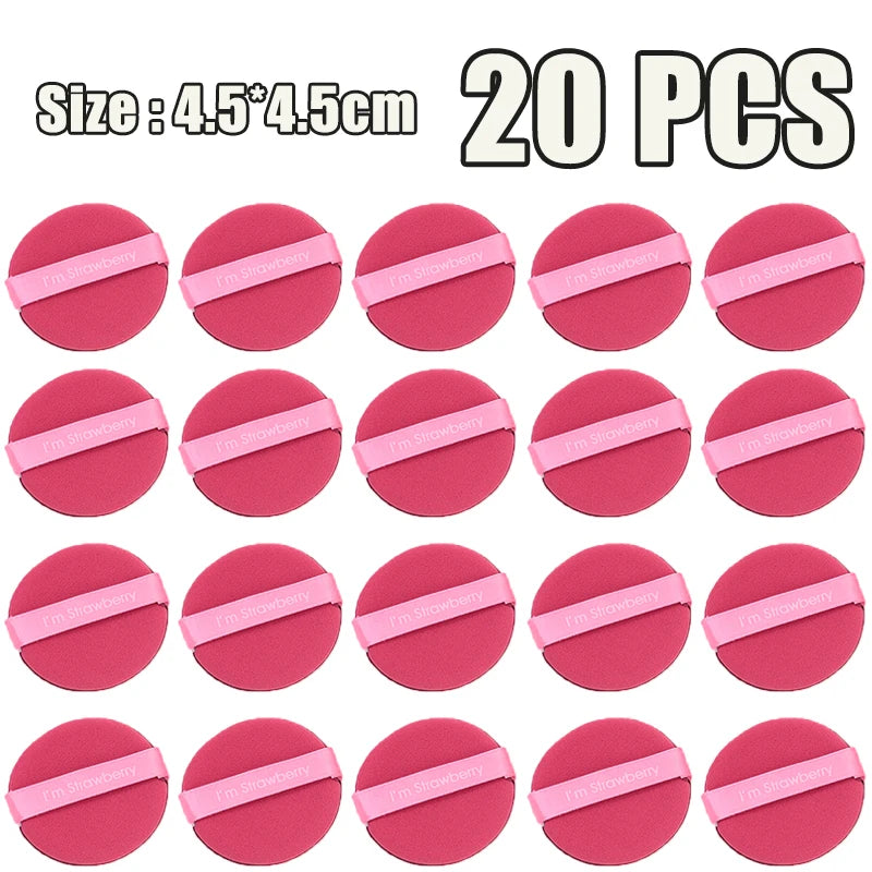 1-20pcs Sponge Air Cushion Cosmetic Puff Double Side