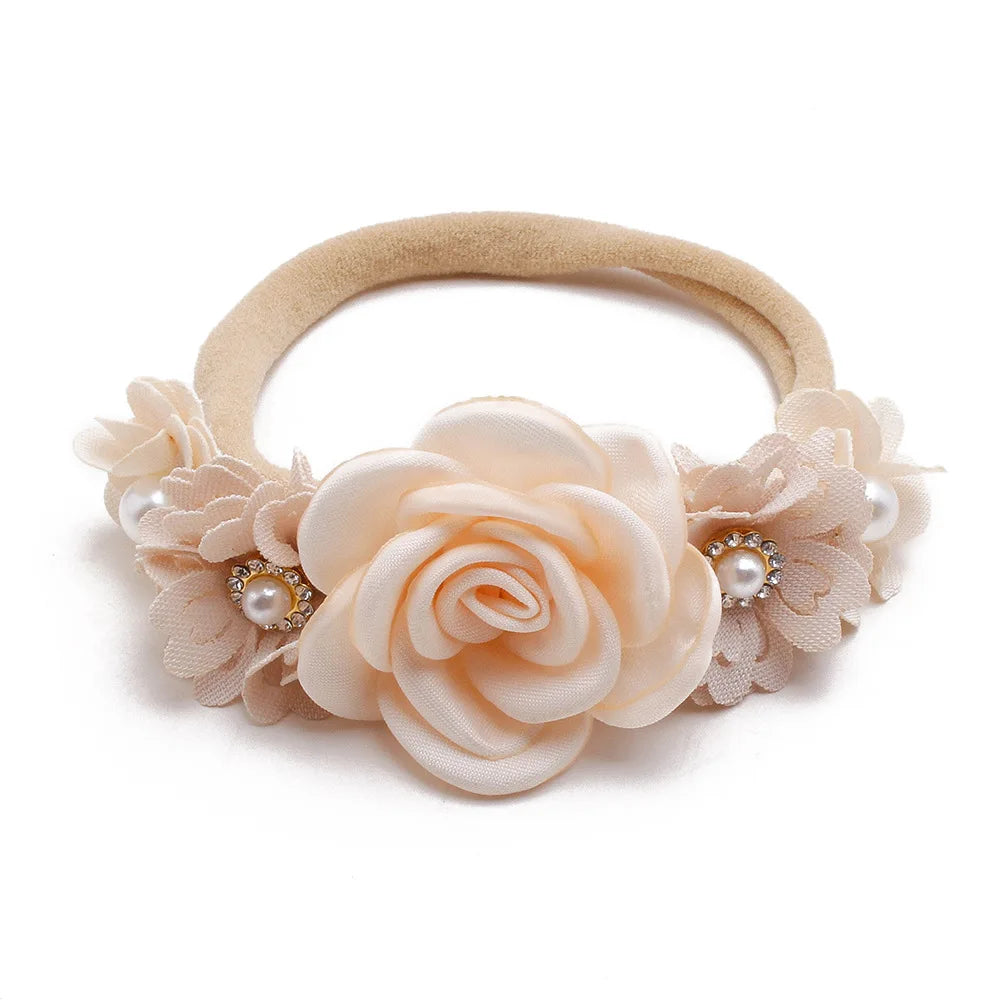 Baby Girl Headband Cute Baby Elastic Hair Band Newborn Head Flower Toddler Photo Props Headband Headwear Kids Accessories