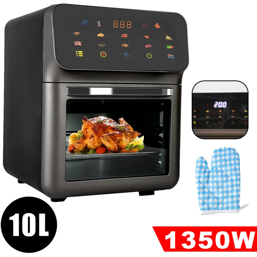 4/5/6/7/10/12L Electric Air Fryers Oil-free Automatic Household Kitchen 360°Baking Convection Oven Deep Fryer without Oil