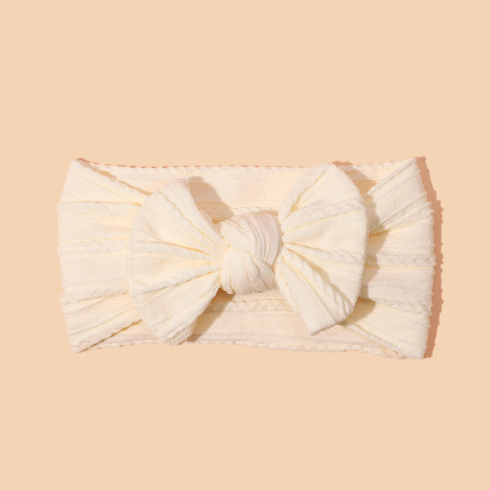 1pcs Bow Baby Head Band for Children Print Baby Headbands Newborn Cable Headband Turban Kids Headwear Baby Hair Accessories Girl