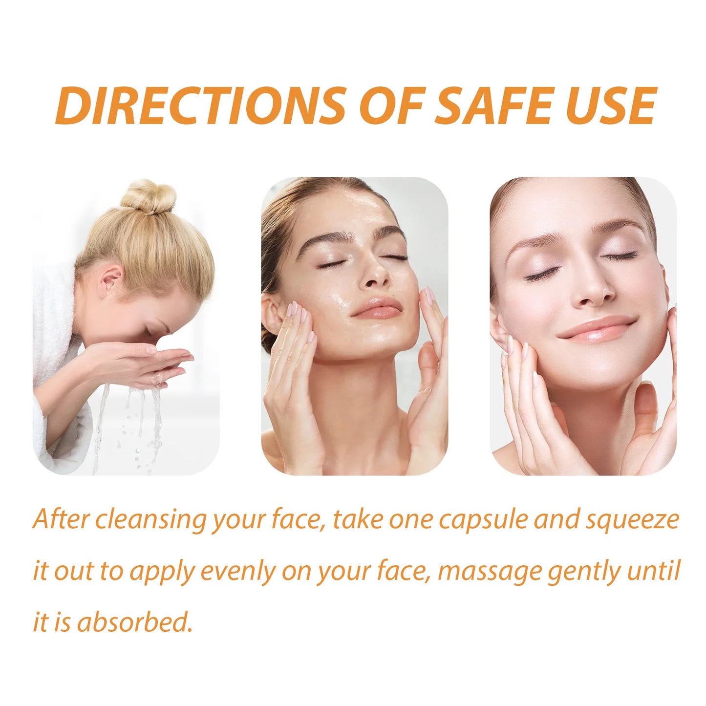 50Pcs Collagen Face Care Capsules Serum Spot Acne Wrinkle Remover