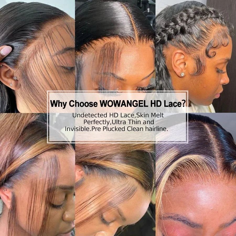 HD Lace Front Wig Pre Plucked Straight Wigs 13x6 Human Hair Wig