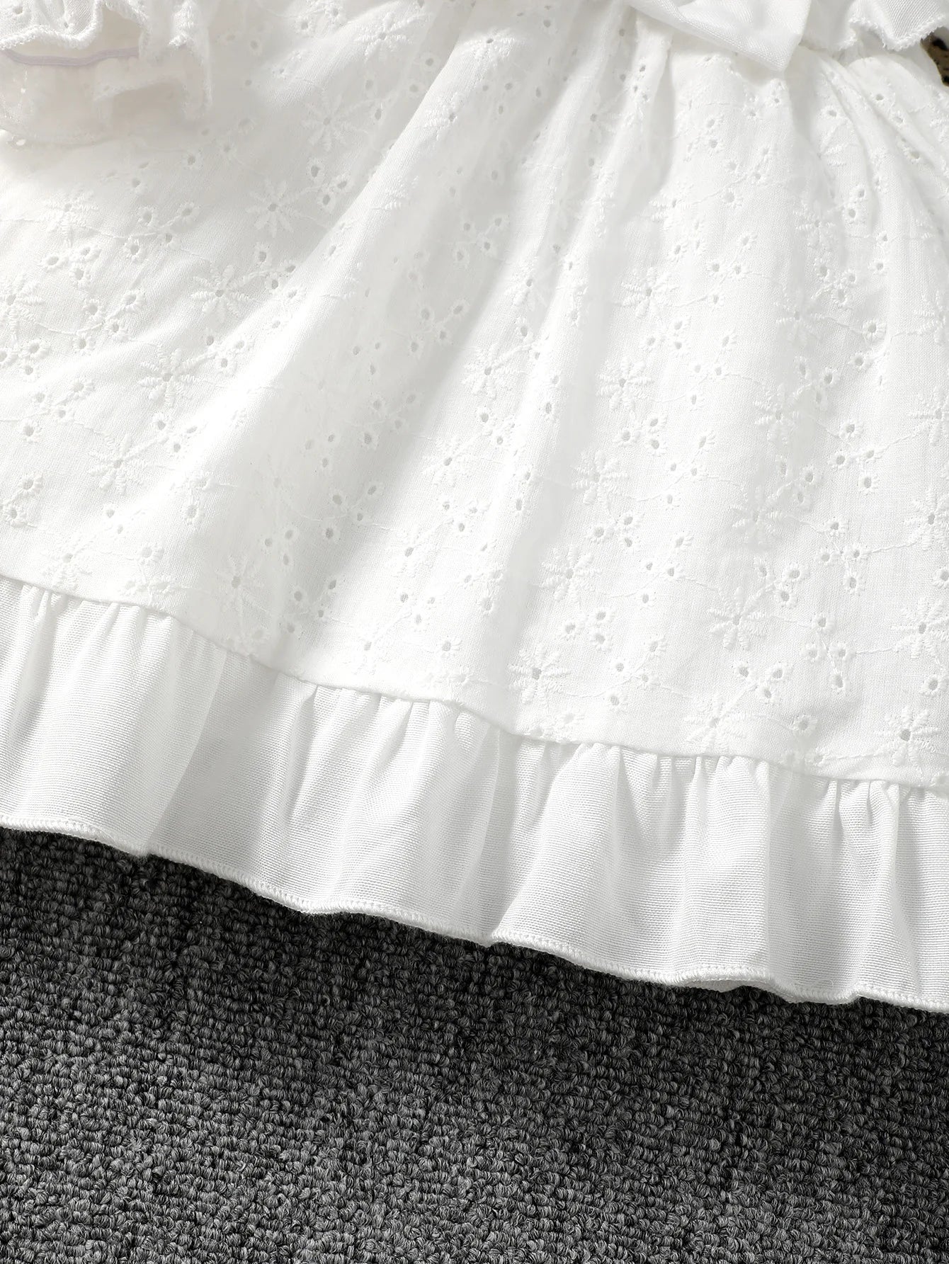 0-3 Year old Baby girl Dress Solid Color Bow Ruffle Princess Dress Suitable for Toddlers Baby girl Spring autumn Dress