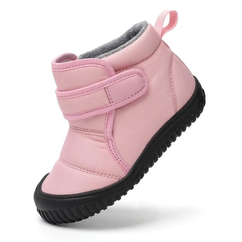 Kids Snow Boots Girls Ankle Winter Baby's Boots Warm Plush Boys Fur Shoes Children Platform Boots Size 20-28