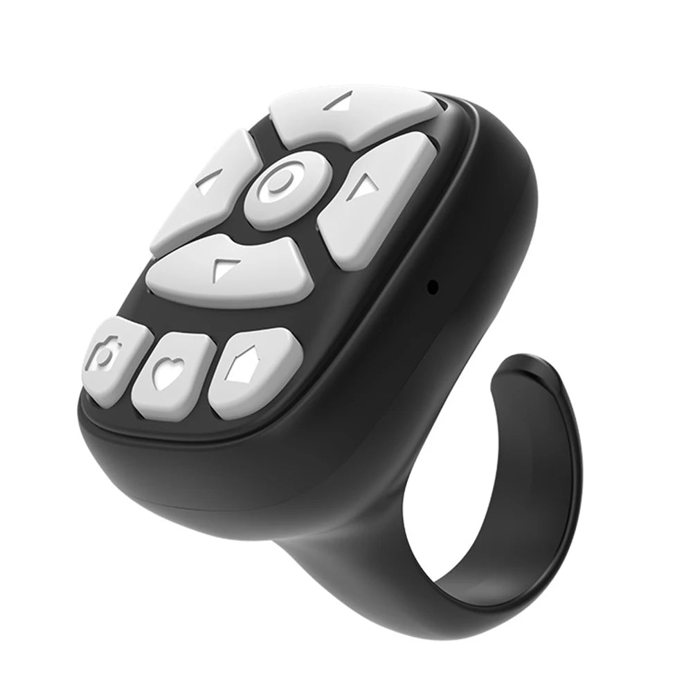Blutooth Remote Control Scrolling Ring E-book Page Turner for Tiktok Mobile Video Remote Control Selfie Stick Camera Controller