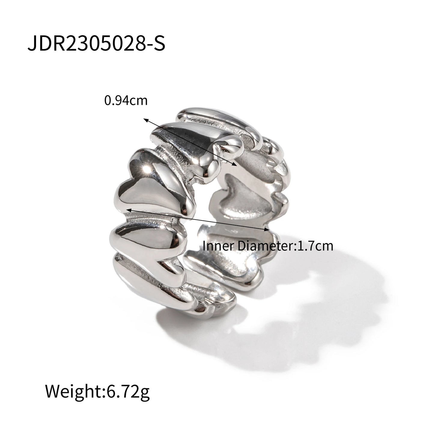 Imitation Pearl Stainless Steel Gold Color Ring for Women Engagement Party