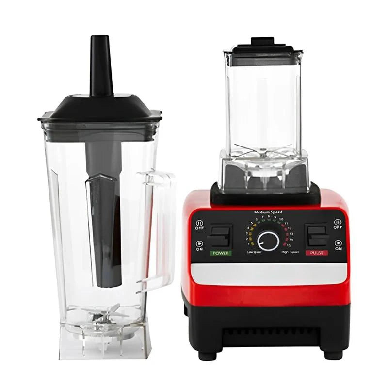 2000W Efficiently Blender Stationary Mixer Food Processor Ice Smoothies 2-in-1 Durable High Power Juicer Blender for Kitchen