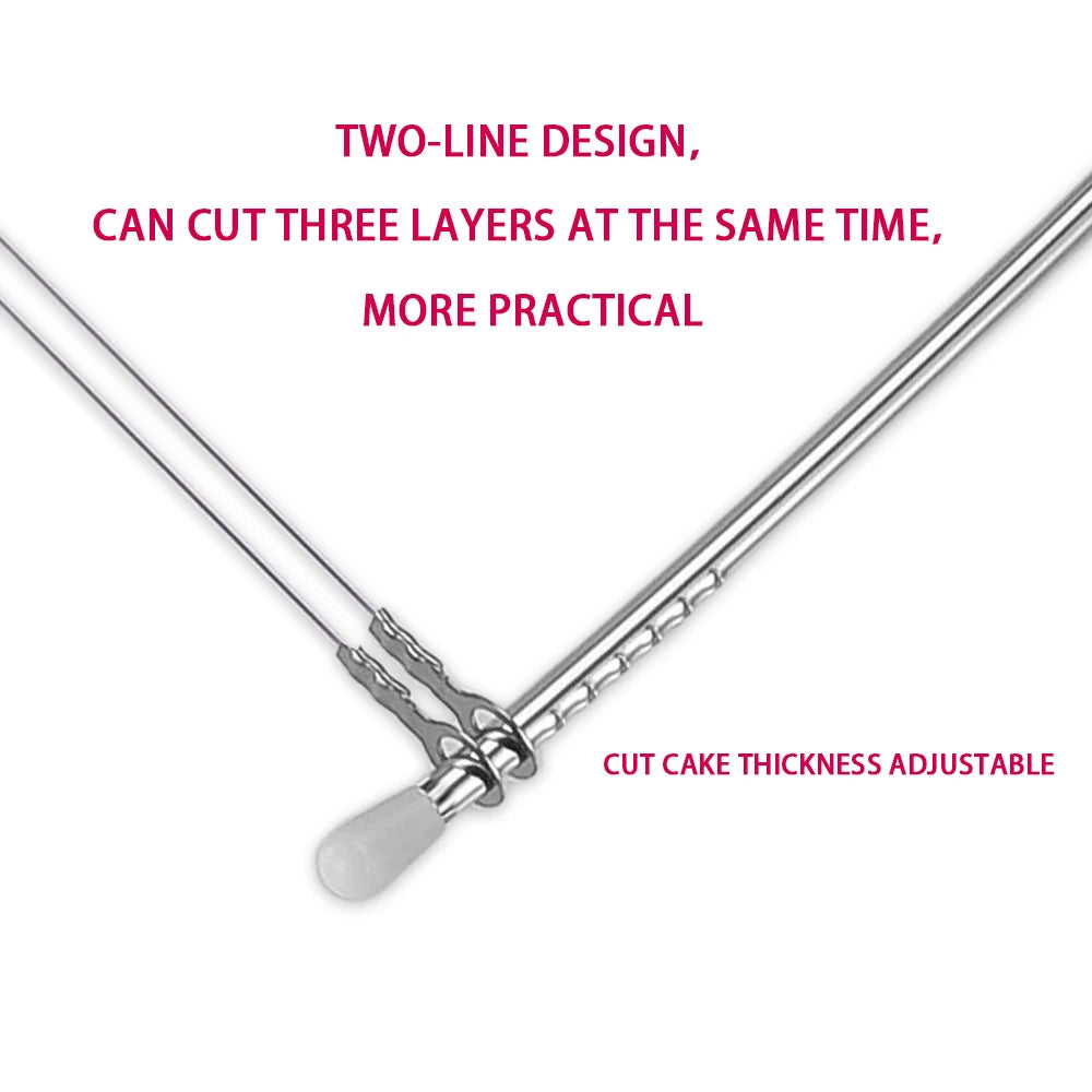 1/2Pcs Adjustable Height Line Cake Cut Slicer Adjustable Stainless Steel Cake Decorating Mold DIY Bakeware Kitchen Cooking Tool