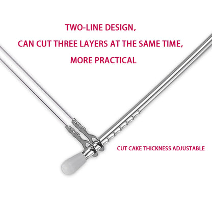 1/2Pcs Adjustable Height Line Cake Cut Slicer Adjustable Stainless Steel Cake Decorating Mold DIY Bakeware Kitchen Cooking Tool