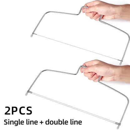 1/2Pcs Adjustable Height Line Cake Cut Slicer Adjustable Stainless Steel Cake Decorating Mold DIY Bakeware Kitchen Cooking Tool