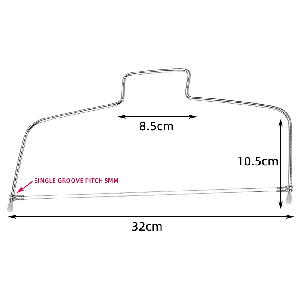 1/2Pcs Adjustable Height Line Cake Cut Slicer Adjustable Stainless Steel Cake Decorating Mold DIY Bakeware Kitchen Cooking Tool