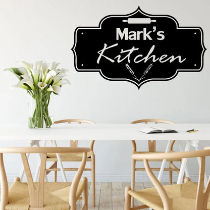 Diy Custom Name Kitchen Wall Stickers Home Decoration