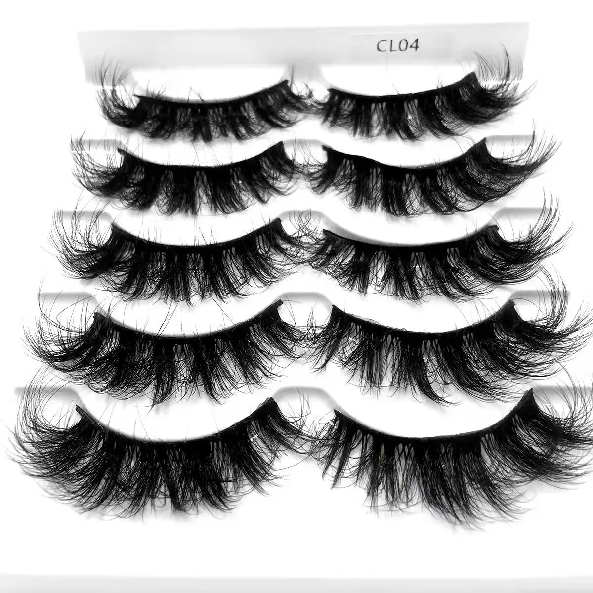 5 pairs makeup eyelashes soft fluffy lashes false eyelashes dramatic 3d mink lashes lash extension make up cilio faux cils H13