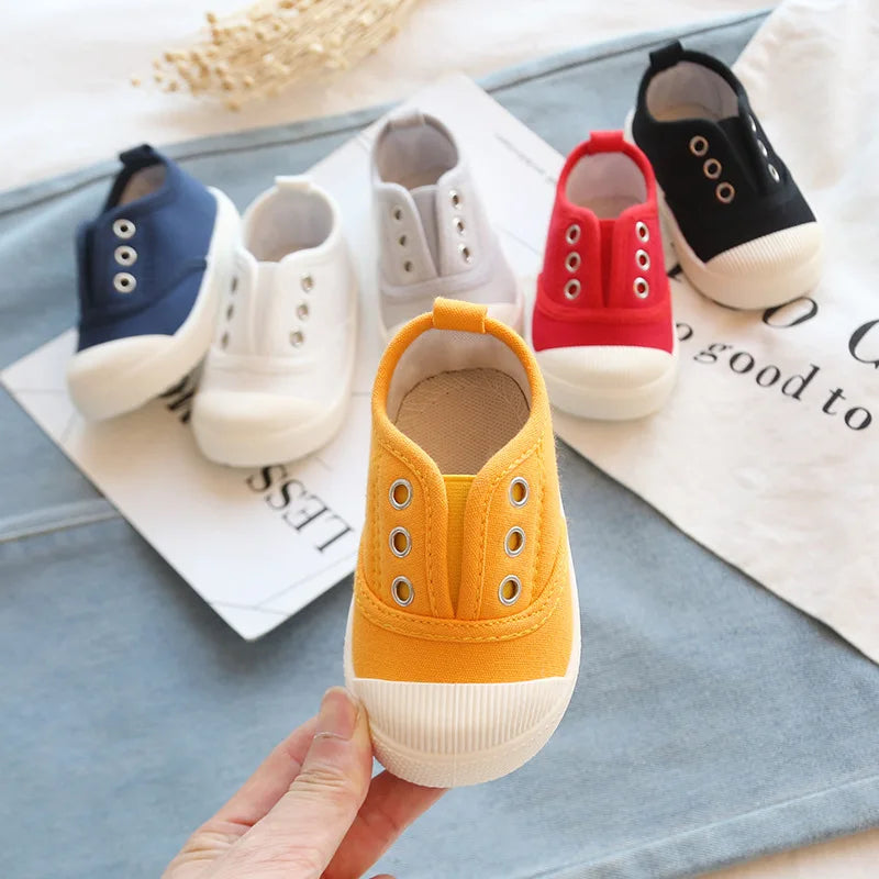 Candy Color Children's Casual Canvas Sneakers Soft