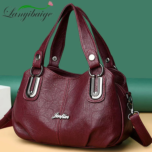 New Brand Soft Leather Luxury Handbag