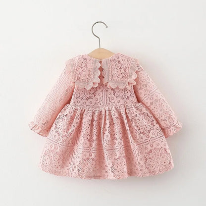 Spring newborn baby girl clothes mesh stitching dress for toddler baby girl clothing 1 year birthday princess tutu dresses dress