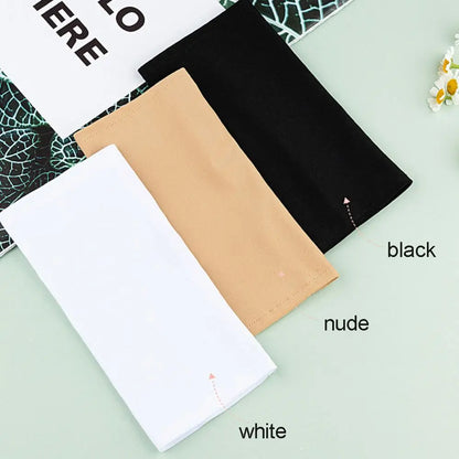 1Pair Sunscreen Protection Fingerless Long Gloves Women Arm Cool Summer Solid Mittens Half Finger Sleeves Black White Nude