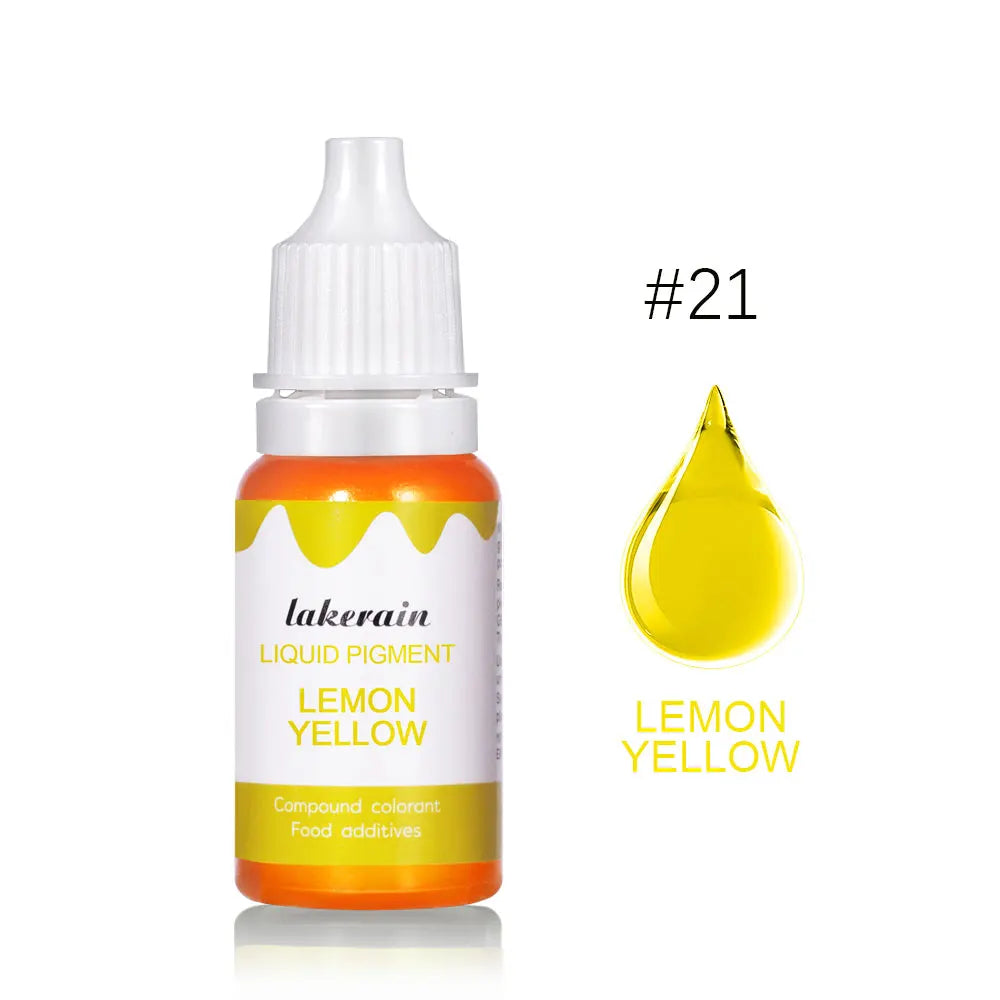 10ml Lip Gloss Liquid Pigment Flavor Essence Oil Drop for Clear Lip Gloss Base Gel Lip Glaze Odorless Moisturizing Lipgloss Base