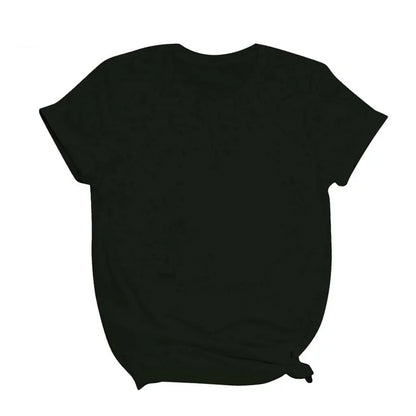 Maycaur Breathable New Women Short Sleeve T-shirt Print T-Shirt Multi Pure Color T Shirt Fashion Sports Breathable Tshirt Female