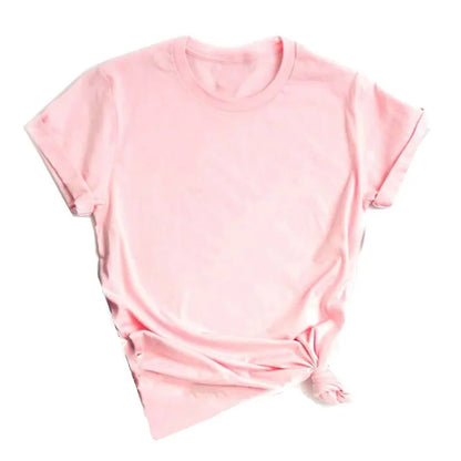 Maycaur Breathable New Women Short Sleeve T-shirt Print T-Shirt Multi Pure Color T Shirt Fashion Sports Breathable Tshirt Female