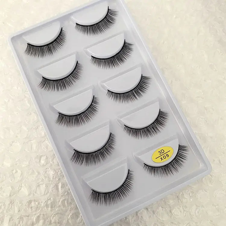 5 pairs makeup eyelashes soft fluffy lashes false eyelashes dramatic 3d mink lashes lash extension make up cilio faux cils H13