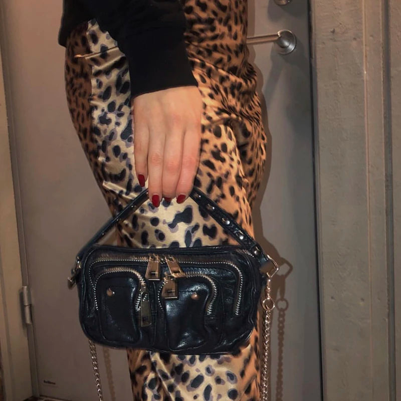 New Leopard Crossbody Bags For Women 2025 Luxury Handbags Designer Ladies Hand Shoulder Messenger Bag Sac A Main Female