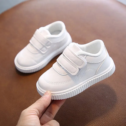 Kids Sneakers Girls Trainers Boys Shoes Children Leather Shoes White Black School Running Shoes Pink Sports Shoes Flexible Sole