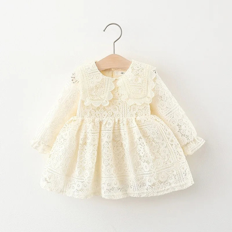 Spring newborn baby girl clothes mesh stitching dress for toddler baby girl clothing 1 year birthday princess tutu dresses dress