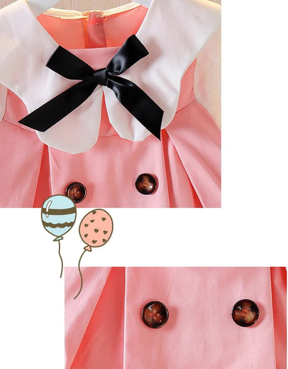 Spring newborn baby girl clothes loose dress coats for baby girls clothing 1 year babies birthday princess party dresses dress