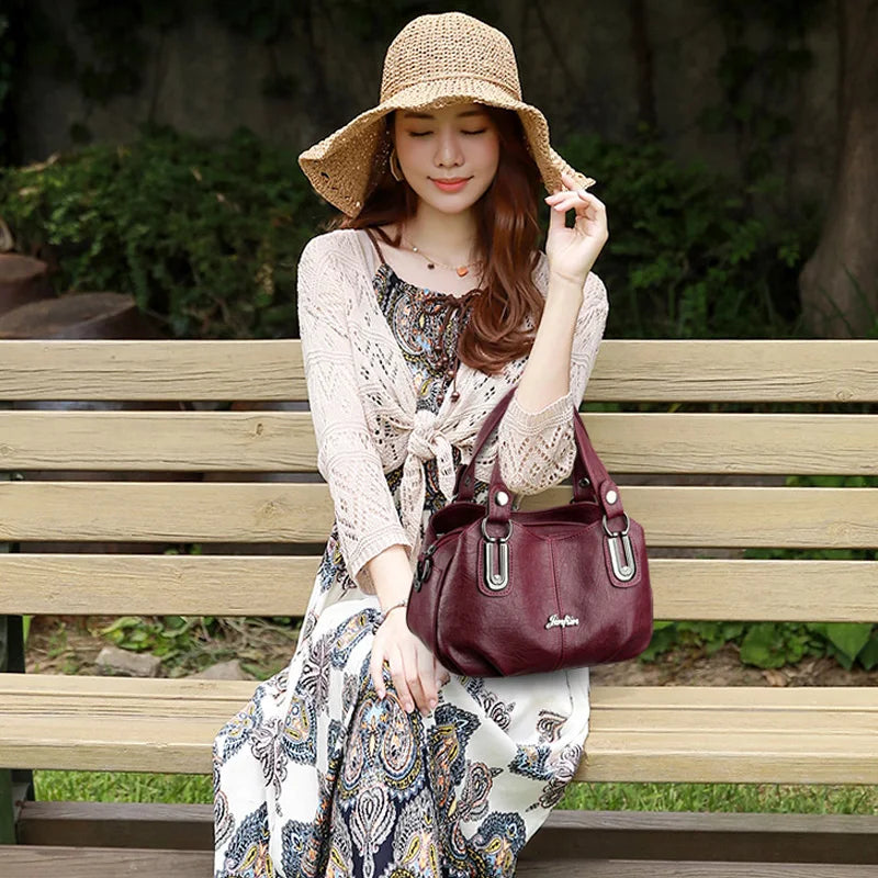 New Brand Soft Leather Luxury Handbag