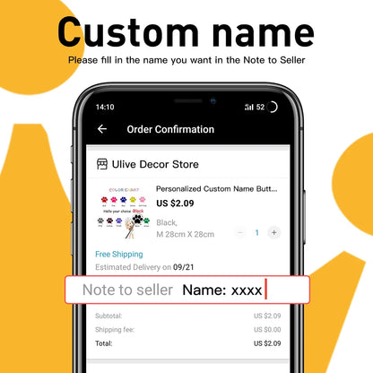 Diy Custom Name Kitchen Wall Stickers Home Decoration