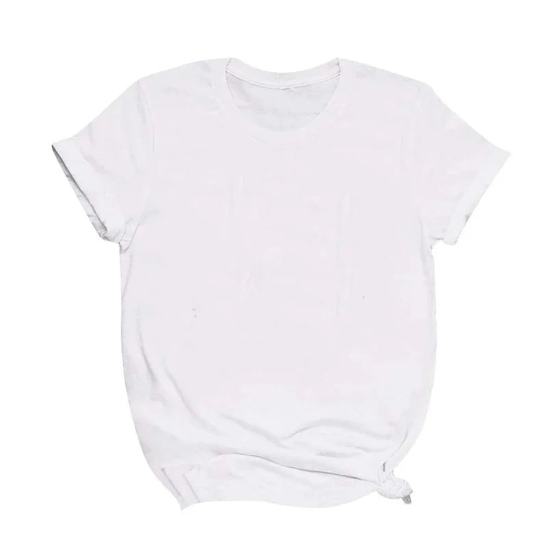 Maycaur Breathable New Women Short Sleeve T-shirt Print T-Shirt Multi Pure Color T Shirt Fashion Sports Breathable Tshirt Female