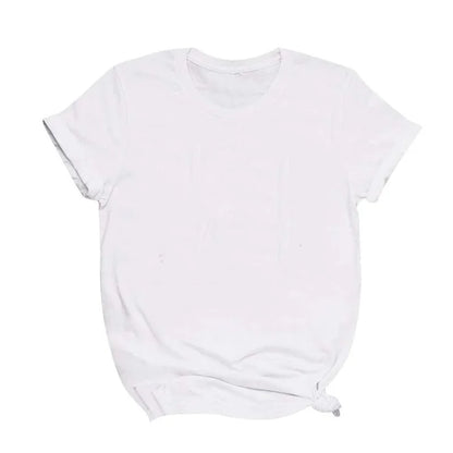 Maycaur Breathable New Women Short Sleeve T-shirt Print T-Shirt Multi Pure Color T Shirt Fashion Sports Breathable Tshirt Female