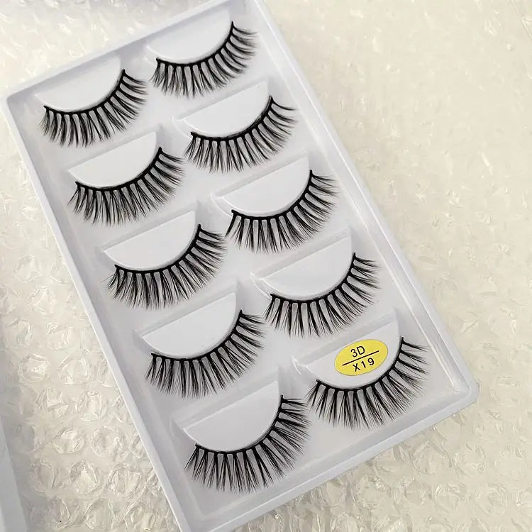 5 pairs makeup eyelashes soft fluffy lashes false eyelashes dramatic 3d mink lashes lash extension make up cilio faux cils H13