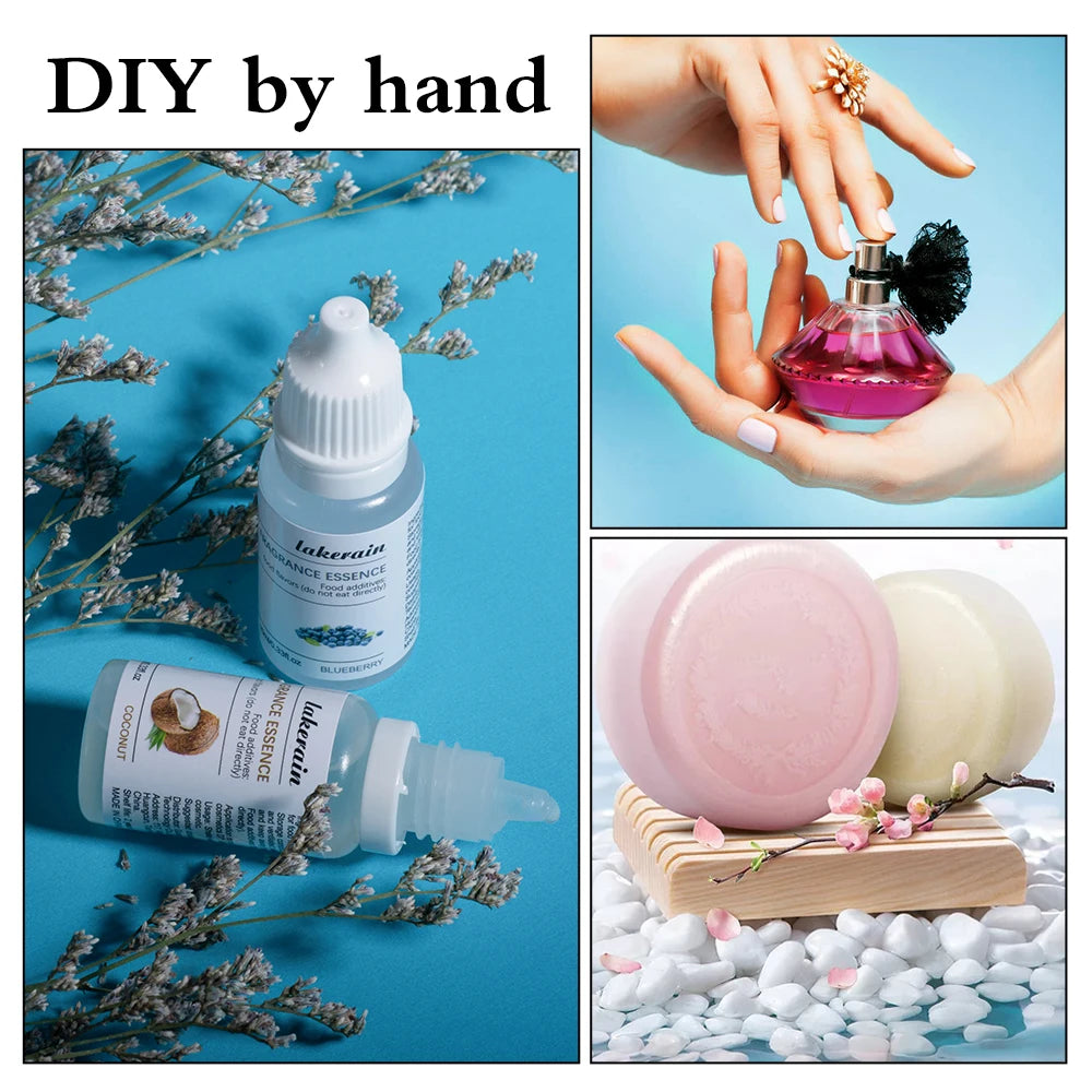 10ml Lip Gloss Liquid Pigment Flavor Essence Oil Drop for Clear Lip Gloss Base Gel Lip Glaze Odorless Moisturizing Lipgloss Base