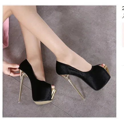 Aneikeh 2025 Brand Shoes Woman 16CM High Heels Women Pumps Stiletto Thin Heel Women's Shoes
