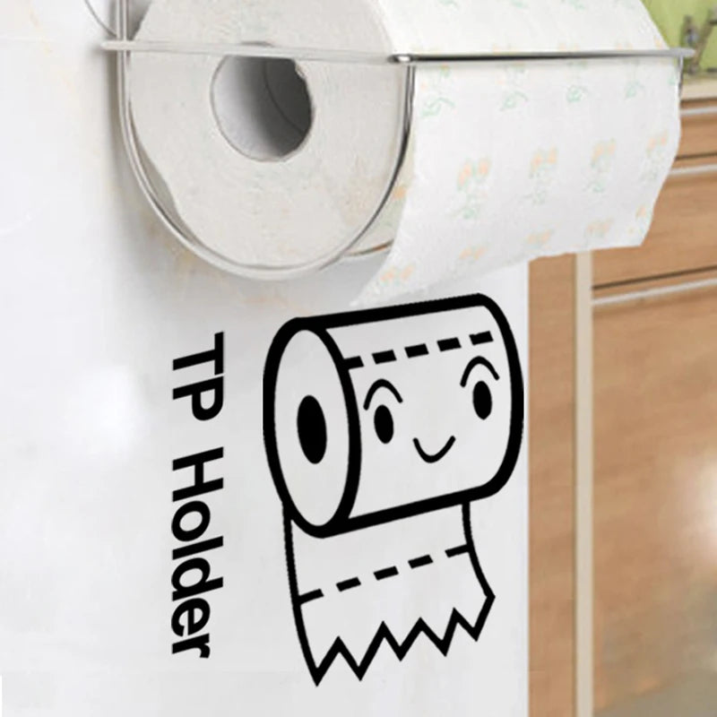 Big Mouth Toilet Stickers Wall Decorations Waterproof Wallpaper