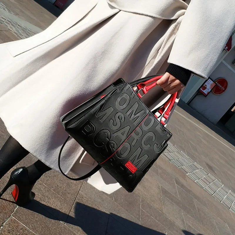 PU Leather Casual Crossbody Bags for Women Ladies Luxury Designer Tote Handbag