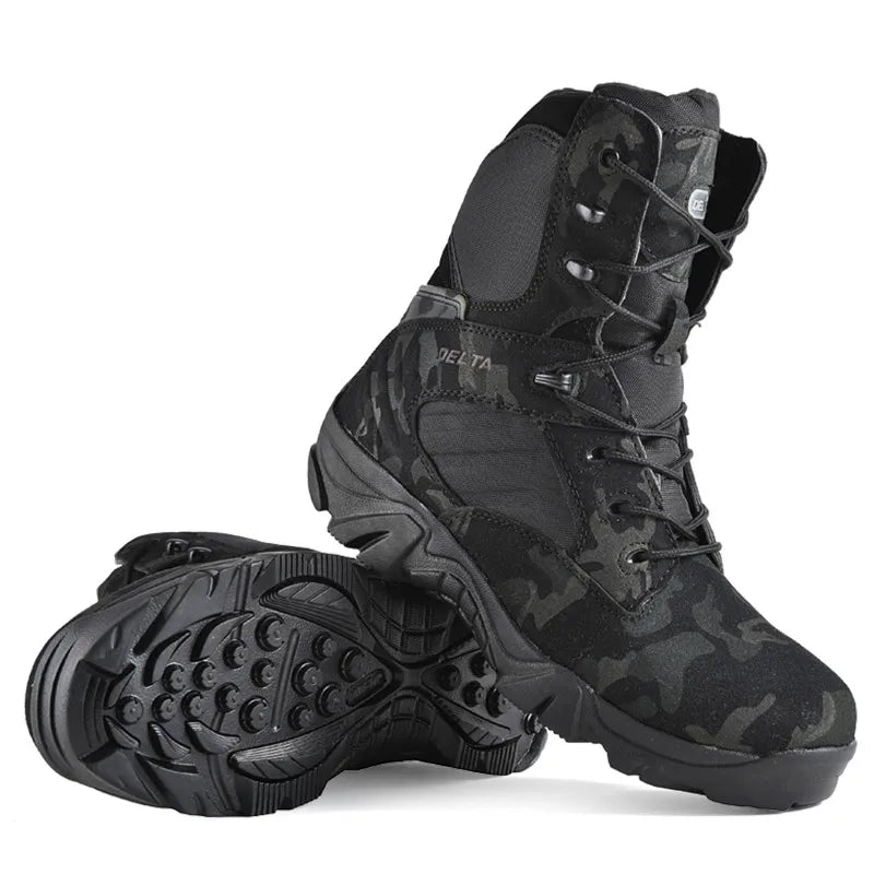 Camouflage Men Boots Work Safty Shoes Men Desert Tactical Military Boots