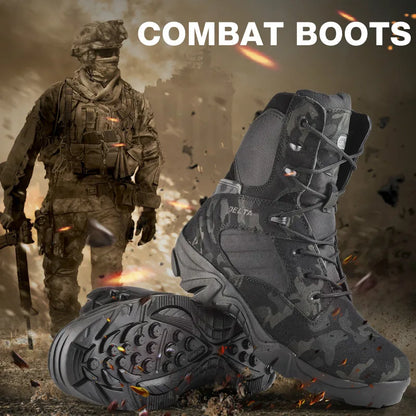 Camouflage Men Boots Work Safty Shoes Men Desert Tactical Military Boots